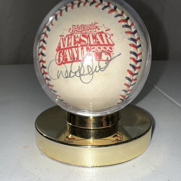 DEREK JETER SIGNED NEW YORK YANKEES BASEBALL AUTOGRAPHED W/COA 2000 ALL STAR 700 - Picture 1 of 7